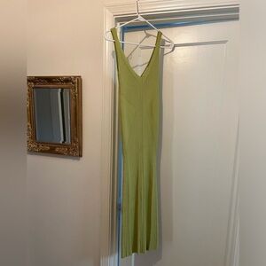 Lime green sweater dress